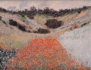 Claude Monet Poppy Field in a Hollow Near Giverny Germany oil painting artist